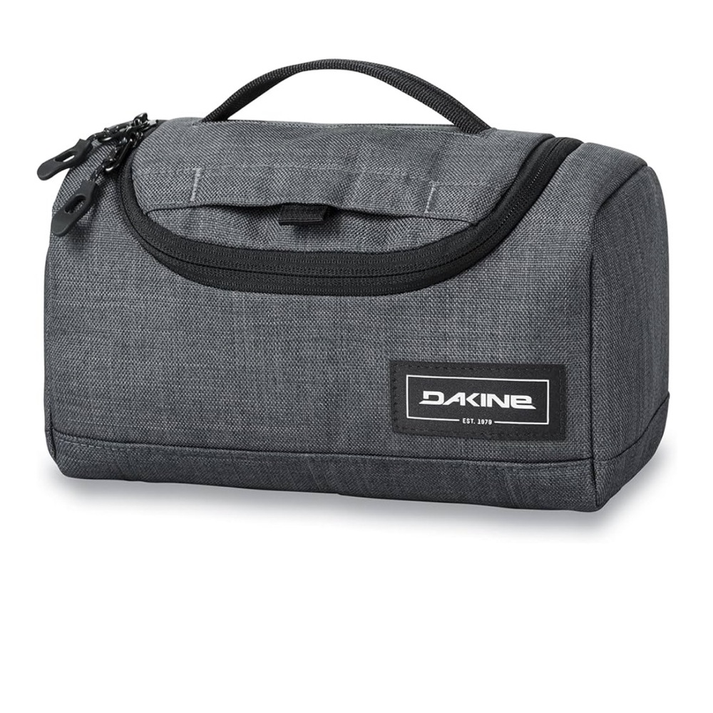 Dakine Gray Toiletry Bag with Sturdy Handle and Compact Design
